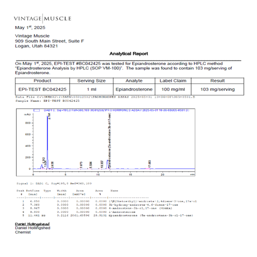 Alpha Drive & Definition - Epi-Test