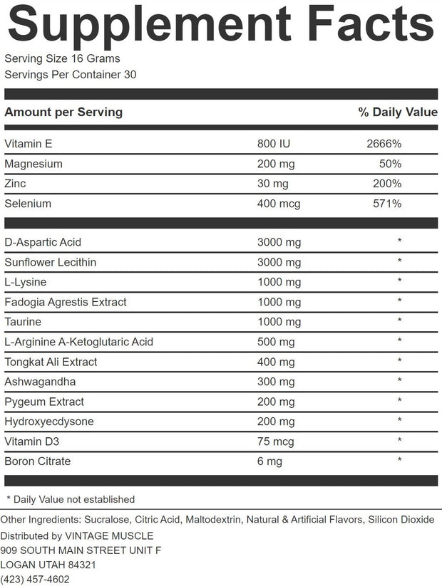 TITAN - Natty Testosterone Base Blend