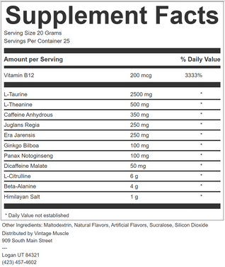 ADRENOSTIM - High Stim Preworkout